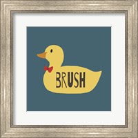 Duck Family Boy Brush Fine Art Print