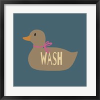Duck Family Girl Wash Fine Art Print