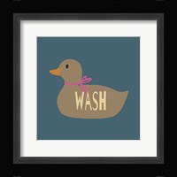 Duck Family Girl Wash Fine Art Print