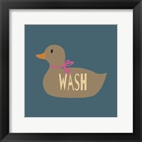 Duck Family Girl Wash Fine Art Print