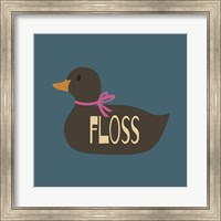 Duck Family Girl Floss Fine Art Print
