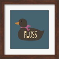 Duck Family Girl Floss Fine Art Print