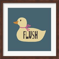 Duck Family Girl Flush Fine Art Print
