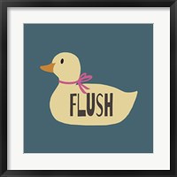 Duck Family Girl Flush Fine Art Print