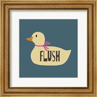 Duck Family Girl Flush Fine Art Print