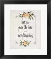 There's No Place Like Home Except Grandma's Yellow Flowers Fine Art Print