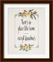 There's No Place Like Home Except Grandma's Yellow Flowers Fine Art Print