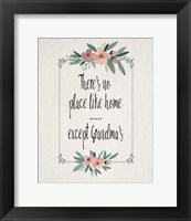 There's No Place Like Home Except Grandma's Pink Flowers Fine Art Print