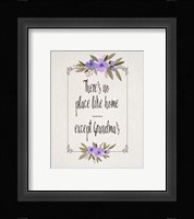 There's No Place Like Home Except Grandma's Purple Flowers Fine Art Print