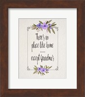 There's No Place Like Home Except Grandma's Purple Flowers Fine Art Print