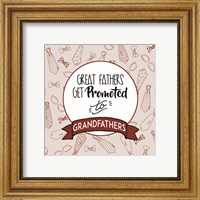 Great Fathers Get Promoted to Grandfathers Red Fine Art Print