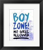 Boy Zone-Grunge Framed Print