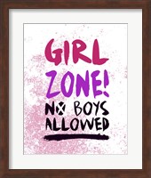 Girl Zone-Grunge Fine Art Print