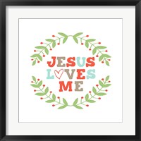Jesus Loves Me-Garland Fine Art Print