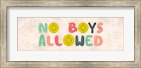 No Boys Allowed Sign-Retro Fine Art Print