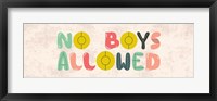 No Boys Allowed Sign-Retro Fine Art Print