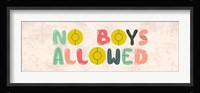 No Boys Allowed Sign-Retro Fine Art Print