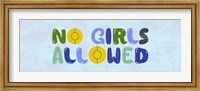 No Girls Allowed Sign-Retro Fine Art Print
