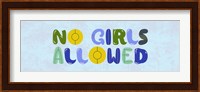 No Girls Allowed Sign-Retro Fine Art Print