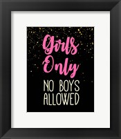 Girl Zone-Sparkle Framed Print