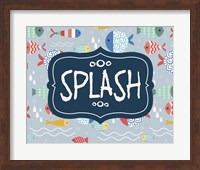 Splish and Splash Fish Pattern Blue Part II Fine Art Print