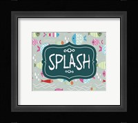 Splish and Splash Fish Pattern Green Part II Fine Art Print