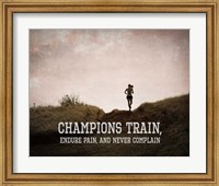 Champions Train Woman Color Fine Art Print