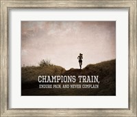 Champions Train Woman Color Fine Art Print