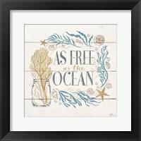 Golden Sea IV Framed Print