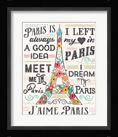 Travel Blossoms I Light Framed Print