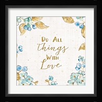 Blue Blossom V Fine Art Print