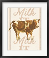 Milk it Milk it Framed Print