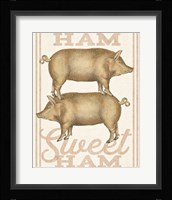 Ham Sweet Ham Framed Print