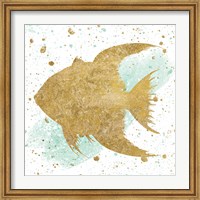 Silver Sea Life Aqua Fish Fine Art Print