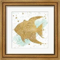 Silver Sea Life Aqua Fish Fine Art Print