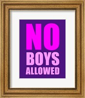 No Boys Allowed - Purple Fine Art Print
