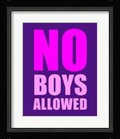 No Boys Allowed - Purple Fine Art Print