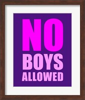 No Boys Allowed - Purple Fine Art Print