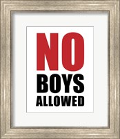 No Boys Allowed - White Fine Art Print