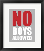 No Boys Allowed - Gray Fine Art Print