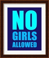 No Girls Allowed - Navy Fine Art Print