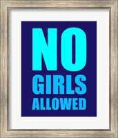 No Girls Allowed - Navy Fine Art Print