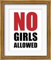 No Girls Allowed - White Fine Art Print