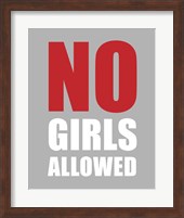 No Girls Allowed - Gray Fine Art Print