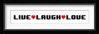 Live Laugh Love -  White Panoramic Fine Art Print