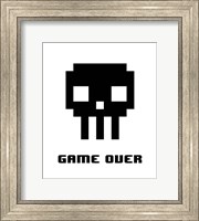 Game Over  - Black Skull Fine Art Print