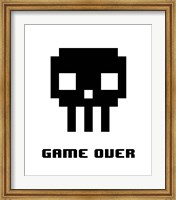 Game Over  - Black Skull Fine Art Print