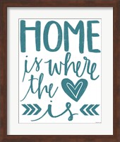 Home Heart Typography Fine Art Print