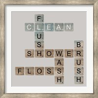 Bathroom Letters Fine Art Print