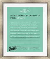 Bathroom Contract Fine Art Print